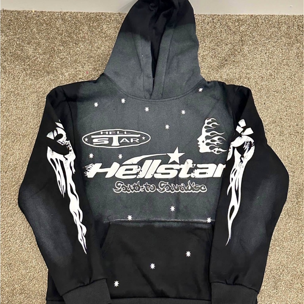 Hellstar Black Graphic Hoodie